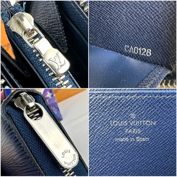 ❌SOLD❌ 💎 Louis Vuitton Navy Epi leather Zippy Wallet - Picture 11 of 14